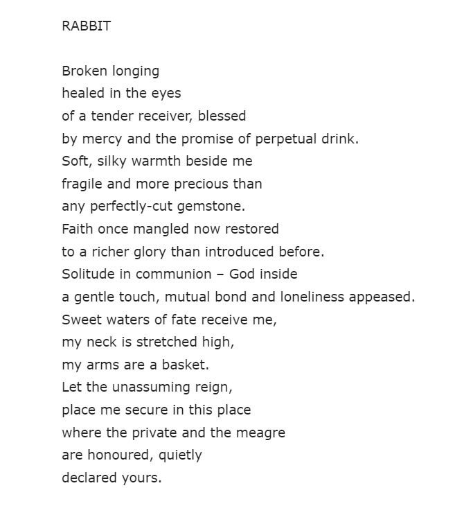 Rabbit | Allison Grayhurst
